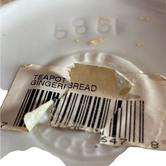 Vintage 1989 HARTSTONE POTTERY Christmas Gingerbread Man Teapot - Picture 9 of 9